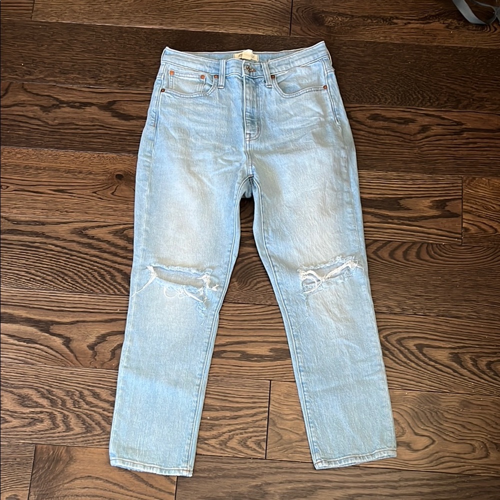 Madewell High-Rise Slim Crop Distressed Jeans
